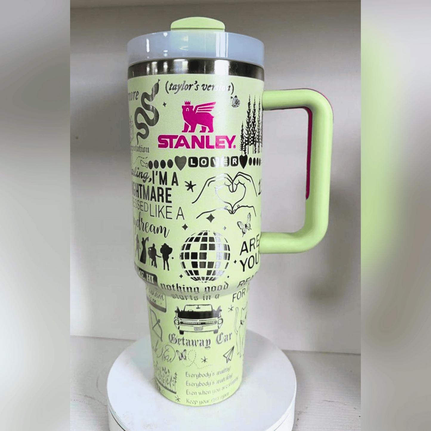 Exclusive: Customized The Eras Tour TS STLY Quencher Tumbler 40 oz / 1.2L + *GIFTS Set 10x Straw Covers* - LIMITED EDITION