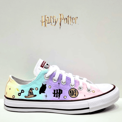 Exklusiv: HP Custom All Star Schuhe und Sneakers Handgefertigte Stickerei + *GRATIS GESCHENK 1 Paar Socken* – LIMITIERTE AUFLAGE