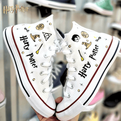 Exklusiv: HP Custom All Star Schuhe und Sneakers Handgefertigte Stickerei + *GRATIS GESCHENK 1 Paar Socken* – LIMITIERTE AUFLAGE