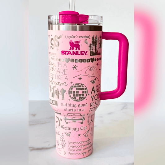 Exclusive: Customized The Eras Tour TS STLY Quencher Tumbler 40 oz / 1.2L + *GIFTS Set 10x Straw Covers* - LIMITED EDITION