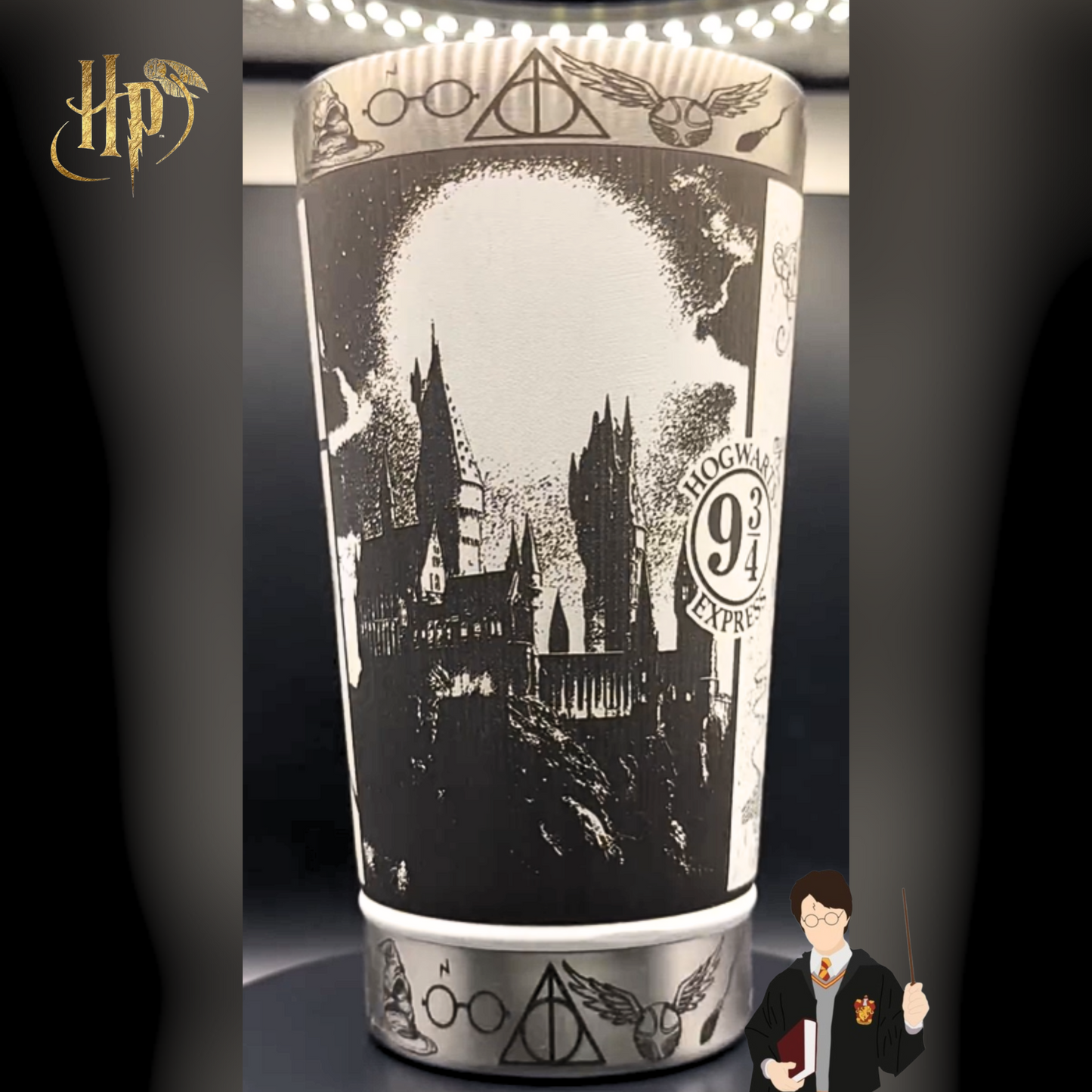 Exclusive: HP STLEY Custom Stainless Steel Insulated Cup 16oz 473ml Laser Engraved with Bottle Opener + *FREE GIFT 1x Coasters* - LIMITED EDITION