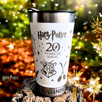 Exclusive: HP STLEY Custom Stainless Steel Insulated Cup 16oz 473ml Laser Engraved with Bottle Opener + *FREE GIFT 1x Coasters* - LIMITED EDITION