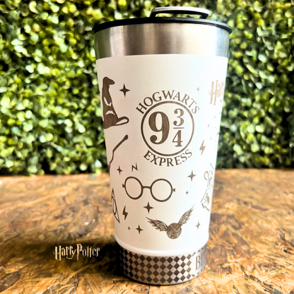 Exclusive: HP STLEY Custom Stainless Steel Insulated Cup 16oz 473ml Laser Engraved with Bottle Opener + *FREE GIFT 1x Coasters* - LIMITED EDITION