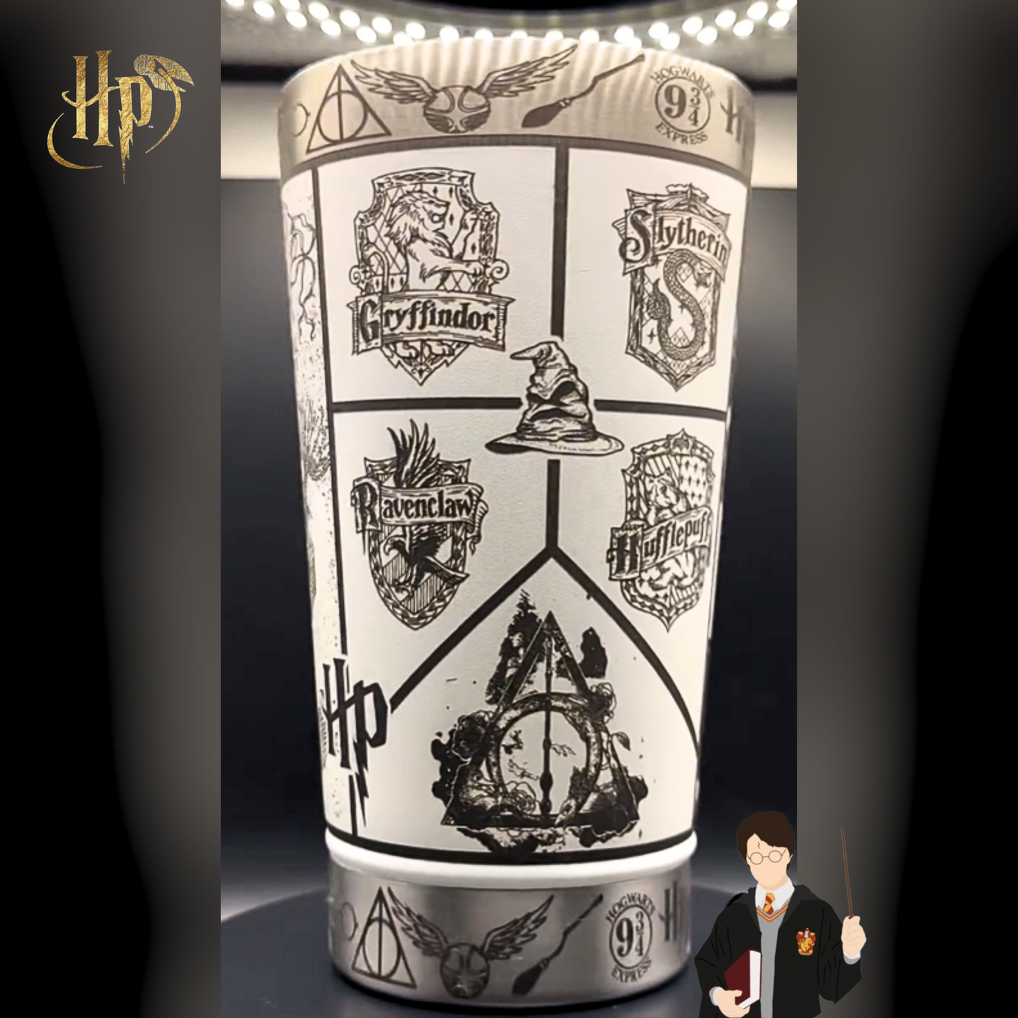 Exclusive: HP STLEY Custom Stainless Steel Insulated Cup 16oz 473ml Laser Engraved with Bottle Opener + *FREE GIFT 1x Coasters* - LIMITED EDITION