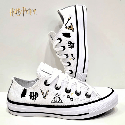 Exklusiv: HP Custom All Star Schuhe und Sneakers Handgefertigte Stickerei + *GRATIS GESCHENK 1 Paar Socken* – LIMITIERTE AUFLAGE