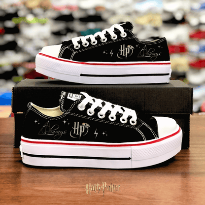Exklusiv: HP Custom All Star Schuhe und Sneakers Handgefertigte Stickerei + *GRATIS GESCHENK 1 Paar Socken* – LIMITIERTE AUFLAGE