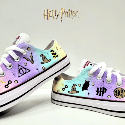 Exklusiv: HP Custom All Star Schuhe und Sneakers Handgefertigte Stickerei + *GRATIS GESCHENK 1 Paar Socken* – LIMITIERTE AUFLAGE